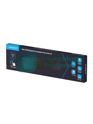 Клавиатура беспроводная Maxvi KWS-01 черный