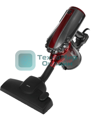 Пылесос вертикальный Centek CT-2561 красный/черный, питание от сети, 150 Вт, уборка сухая, пылесборник 0.5 л