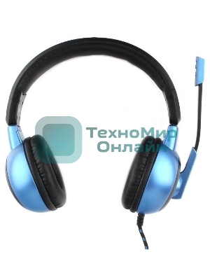 Гарнитура Gembird MHS-G55 черный/синий, проводная