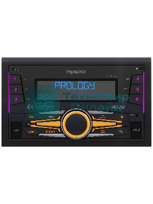 Автомагнитола Prology PRM-120, 2 DIN, Bluetooth, USB Type-A, AUX, пульт ДУ