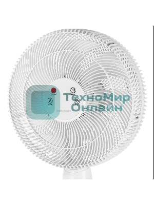 Вентилятор напольный Coolfort CF-2030 50Вт скоростей:3 ПДУ белый/черный