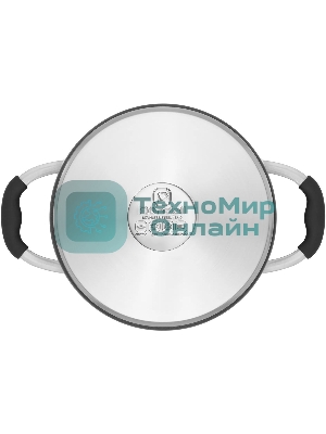 Кастрюля Rondell Stern RDS-010, 3.9л, 20см, с крышкой, серый