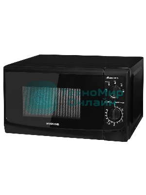 Микроволновая печь Starwind SWM5720 черный, 20 л, 700 Вт, переключатели - поворотный механизм