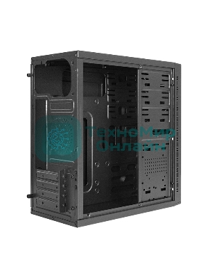 Компьютерный корпус Minitower ExeGate QA-412U-UNS450 (mATX, БП UNS450 с вент. 12см, 2хUSB+2хUSB 3.0, аудио, черный)