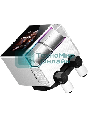 Система охлаждения Water Cooling System PCCooler DS360 Display WH (310W, 360мм, LED, белый, ARGb Pump/Fans: 3x120мм, 90.56CFM, 39.8dBA, 2500RPM/Pump height 65мм, 15dBA, 2600RPM, Rad thickness 27мм/S: 1851, 1700, 1200, 115X, AM5, AM4)