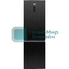 Холодильник DeLonghi DCS 19NFI NB DAMIANO черный двухкамерный 230/100л морозилка снизу, No Frost