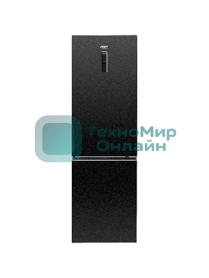 Холодильник DeLonghi DCS 19NFI NB DAMIANO черный двухкамерный 230/100л морозилка снизу, No Frost