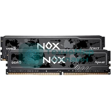 Оперативная память Apacer Nox, DDR5, 32Gb (2x16Gb), 6000MHz, CL40, DIMM, радиатор, черный