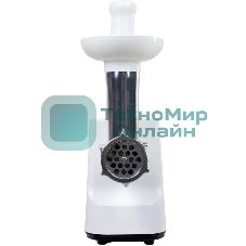 Мясорубка электрическая Oasis MG-LK1 белый, 1300 Вт, 1.5 кг/мин, реверс, защита от перегрузки, насадки - 4