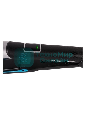 Выпрямитель для волос Rowenta Liss&Curl Ultimate shine SF6220D0 черный/металлик, 25 мм, 230 °C, 5 режимов