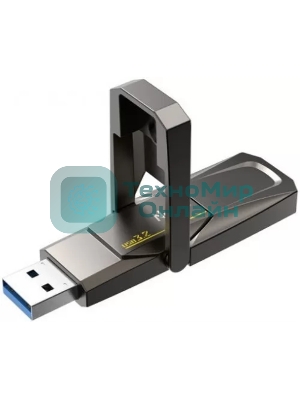 Флешка USB Netac US5 (NT03US5C-256G-32TA), 256Gb, USB 3.2/TypeC, R/W/ 550/500, черный