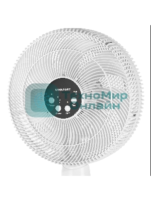Вентилятор напольный Coolfort CF-2030 50Вт скоростей:3 ПДУ белый/черный