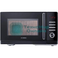 Микроволновая печь Hyundai HYM-D3013 черный, 25 л, 800 Вт, переключатели - кнопки, поворотный механизм