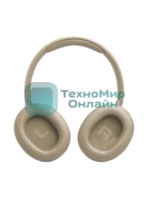 Беспроводные/проводные наушники JBL Tune 730BT бежевый, полноразмерные, Bluetooth + проводной, быстрая зарядка
