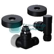 Набор термостатический трехосевой Royal Thermo Design Pro 15мм М30х1,5 черный