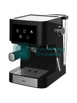 Кофеварка рожковая JVC JK-CF40 черный, исп. кофе - молотый, 1.5 л, 950 Вт, 20 Бар
