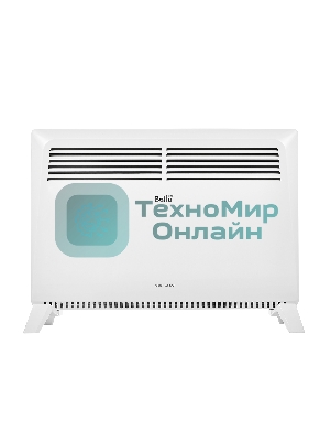 Конвектор электрический Ballu Solo Turbo BEC/SMT-2000 + Кронштейн CWM-02, белый, 2000 Вт, 25 м2, термостат