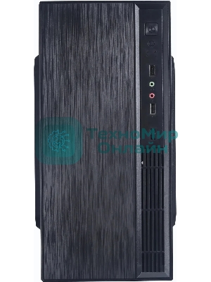 Компьютерный корпус Accord ENTRY ACC-241 черный без БП mATX 2xUSB 2.0 audio