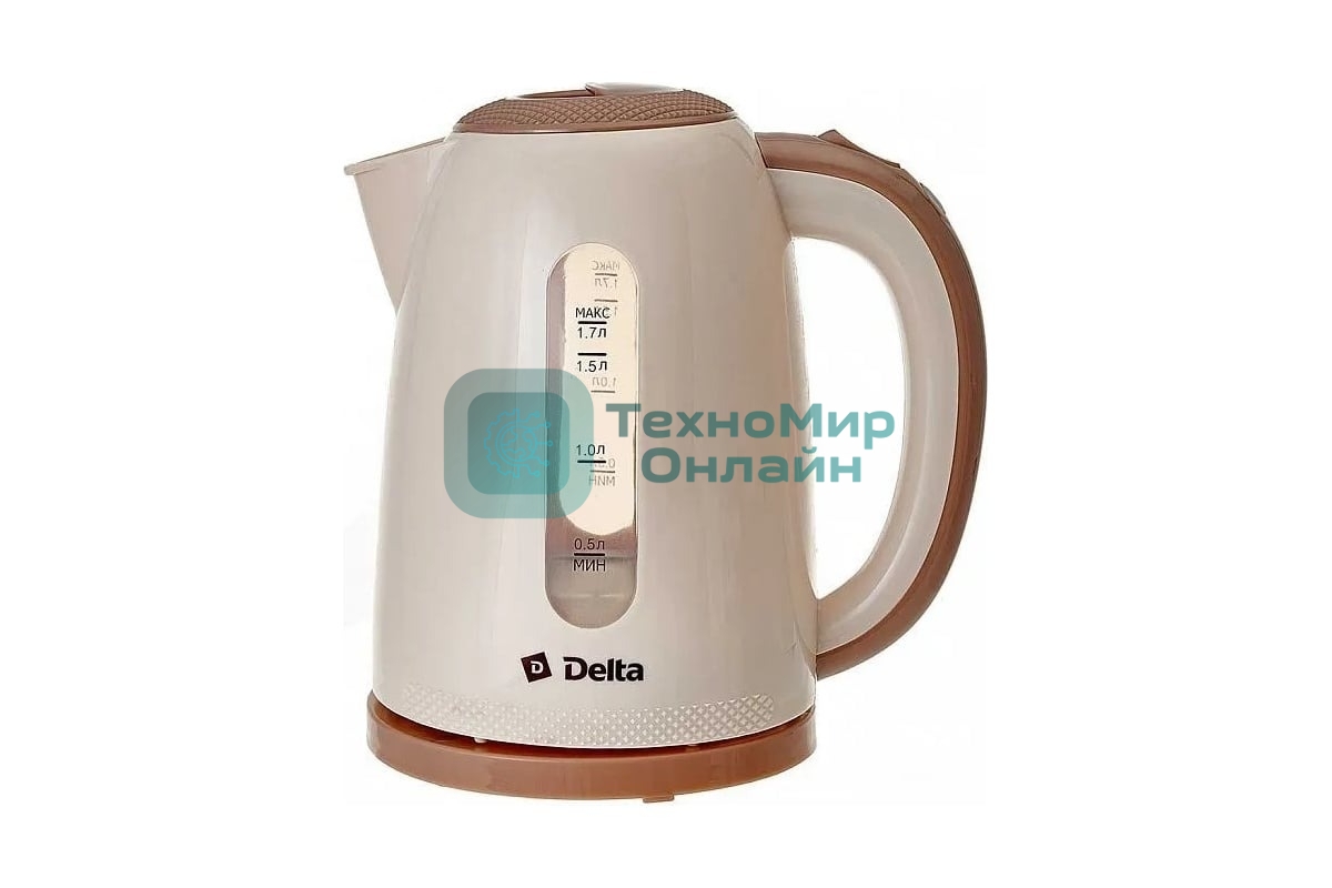 Чайник электрический Delta DL-1106 бежевый