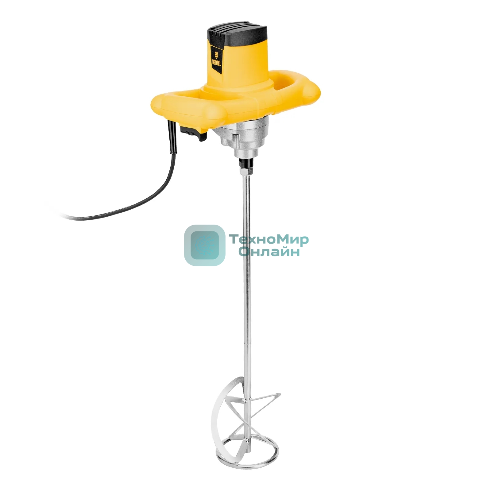 Миксер строительный Denzel EM-1-1200, 1200 Вт, 0-680 об/мин