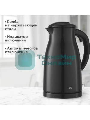 Чайник электрический BQ KT1709S черный. Мощность:1800/Объем:1,5