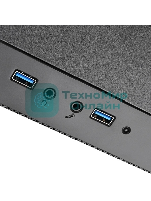 Компьютерный корпус Silverstone SST-PS15B-PRO Precision Mini Tower Micro ATX Computer Case, tempered glass, 2x 120мм ARGb, 1x ARGb Controller, black