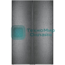 Холодильник Liebherr Комбинация XRFbd 5220-22 001 (SFNbdd 5227-22 001 + SRbdd 5220-22 001) черный двухкамерный 398/271л морозилка сбоку, No Frost, Side by Side