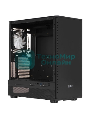 Компьютерный корпус PCCooler IE200 BK, Tempered Glass Full Tower, черный, TG, SPCC, 1x120мм ARGb E-ATX, ATX, mATX, mITX 180/380/220мм 4x2.5
