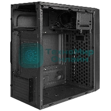 Компьютерный корпус Minitower ExeGate BAA-105-01-UNS400 (mATX, БП UNS400 с вент. 12см, 2*USB, аудио, черный)