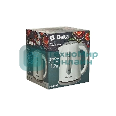 Чайник электрический Delta DL-1106 белый с серым