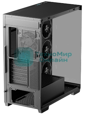 Компьютерный корпус Deepcool CG580 4F V2 без БП, боковое окно (панорама), 4x120мм ARGB PWM вентилятора, черный, ATX (R-CG580-BKADA4-G-2)