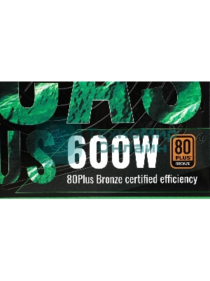 Блок питания Aerocool/Formula KCAS PLUS 600W, 600Вт, 80 PLUS Bronze, 120мм, черный