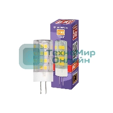Лампа светодиодная JazzWay PLED-G4 5Вт капсульная 2700К теплый белый G4 400лм 175-240В