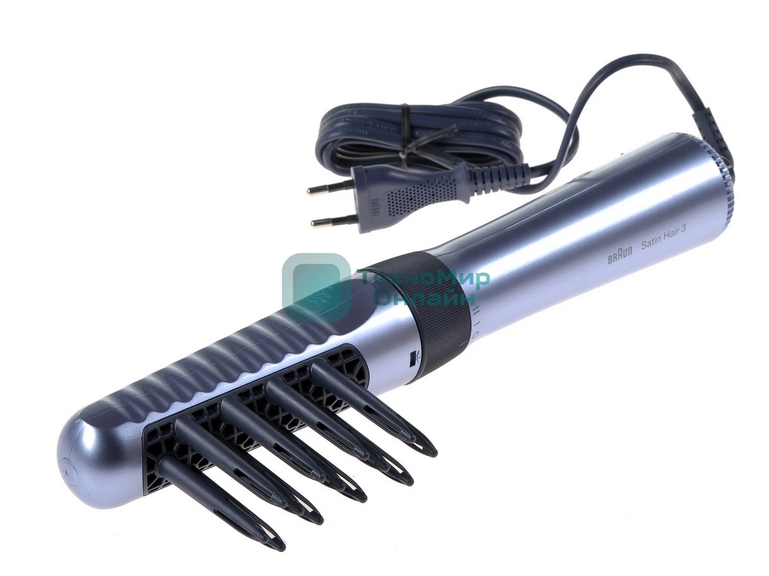 Фен-щётка Braun AS330 серебристый/черный, 400 Вт, 18/36 мм