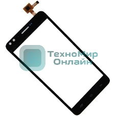Сенсорное стекло (тачскрин) для Prestigio Muze C3 MultiPhone 3504, черное