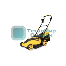 Газонокосилка электрическая Champion EM3815 1,6 кВт пласт+ткань травосб. 45л шир.380мм выс.20-70мм, 11,5кг