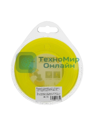 Леска для триммера Denzel звезда 3 мм х 15 м, блистер FLEX CORD