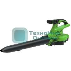 Воздуходув-Садовый Пылесос аккумуляторный GreenWorks GD40BVII, 40V, бесщеточный, без АКБ и ЗУаккумуляторный (2406907)