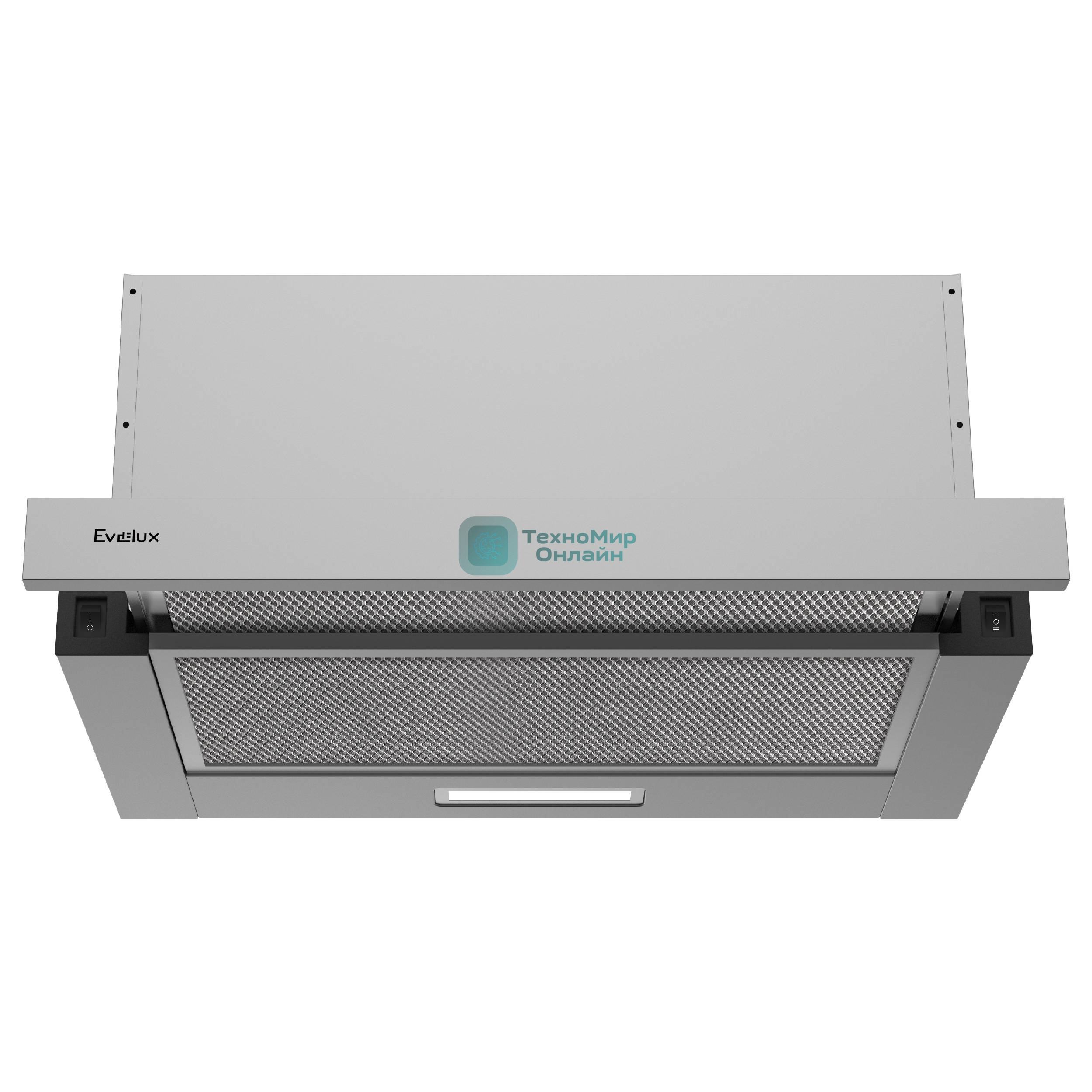 Вытяжка телескопическая Evelux TEL 50 X серый, 50 см, 710 куб. м/ч, 47 дБ
