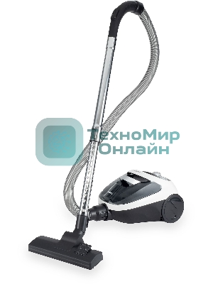 Пылесос Hyundai HYV-C1995 белый/черный, 250/1800 Вт, уборка сухая, пылесборник контейнер 1.5 л