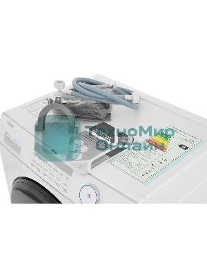 Стиральная машина Haier HWD80-BP14959B белый, загрузка фронтальная 8 кг, 5 кг - сушка, 1400 об/мин, класс: A