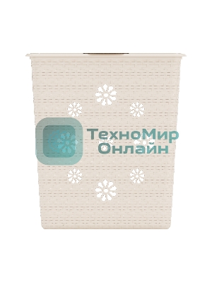 Корзина для белья Альтернатива Плетенка 60 л бежевая М2030 (50737)