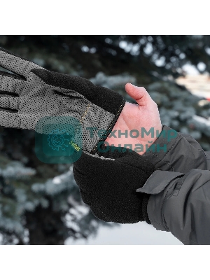 Перчатки универсальные Denzel двойные, ПВХ нанесение, размер 8