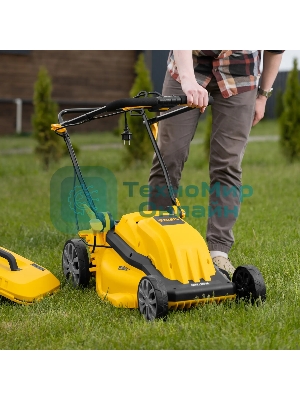 Газонокосилка электрическая Denzel GMC-2000, шир. 44см, 2000 Вт, 6 уров., травосб. 45 л