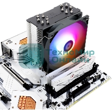 Кулер для процессора Thermalright Burst Assasin 120 ARGb (4-pin PWM, 154мм, Ni/CU, 6x6мм, ARGb, 1x120мм, 66.17CFM, 25.6dBA, 1550RPM, S: 1700, 1200, 115X, AM5, AM4)