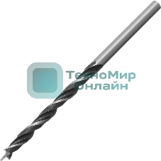 Сверло Сибртех по дереву Д=3 мм Дл=60 мм (1 пред.) для дрелей