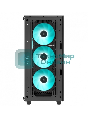 Компьютерный корпус Deepcool CC560 V2 черный без БП ATX 4x120мм 1xUSB 2.0 1xUSB 3.0 audio bott PSU