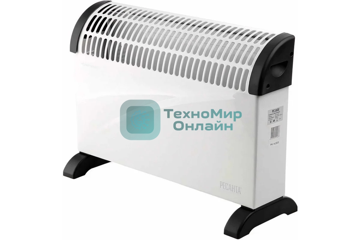 Конвектор электрический Ресанта ОК-1500С белый, 1500 Вт, 20 м2, термостат