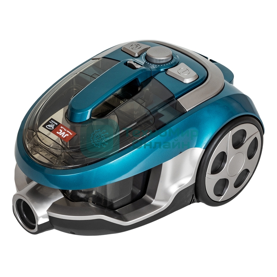 Пылесос JVC JH-VC401 бирюзовый/серый, 320/1800 Вт, уборка сухая, пылесборник контейнер 2,5 л.