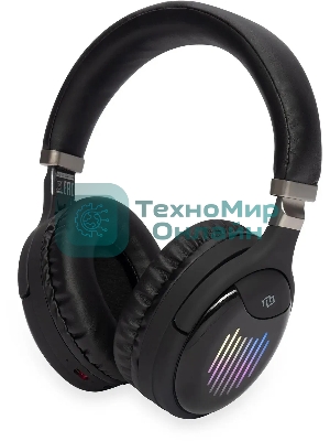 Беспроводные/проводные наушники Digma BT-16 черный, накладные, Bluetooth + проводной, складная конструкция, до 10 ч